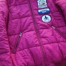 Load image into Gallery viewer, S Hysteric Glamour Primaloft Jacket Zip Up Patches Magenta