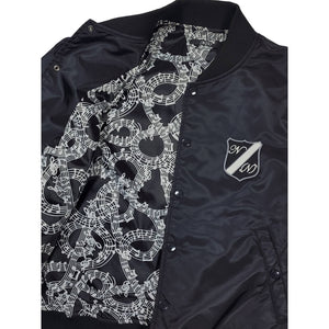 Number (N)ine Bomber Jacket 3 Stars BLACK WHITE Vintage