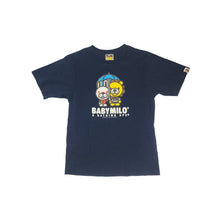 Load image into Gallery viewer, Bape Tee Baby Milo Bunny &amp; Lion NAVY BLUE Vintage