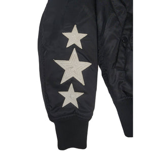 Number (N)ine Bomber Jacket 3 Stars BLACK WHITE Vintage