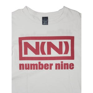 Number (N)ine Tee Box Logo RED WHITE Vintage
