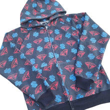 Load image into Gallery viewer, L Billionaire Boys Club Hoodie Full Zip Diamonds and Dollars BLACK