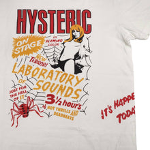 Load image into Gallery viewer, Hysteric Glamour Tee Laboratory Sounds WHITE RED Vintage