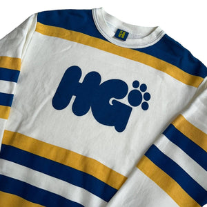 M Hysteric Glamour Sweater Dog Paw NAVY WHITE Vintage