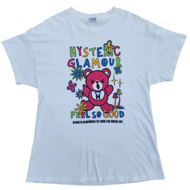 M Hysteric Glamour Tee Bear Feel So Good WHITE Archive