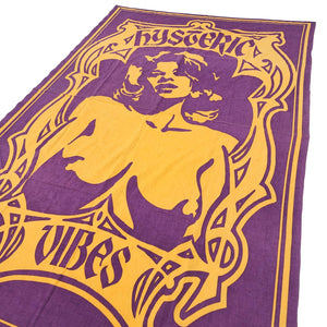 Hysteric Glamour Tapestry Vibes Purple Gold