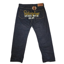 Load image into Gallery viewer, Bape Jeans Printed ASNKA Big Ape Patch DENIM Archive