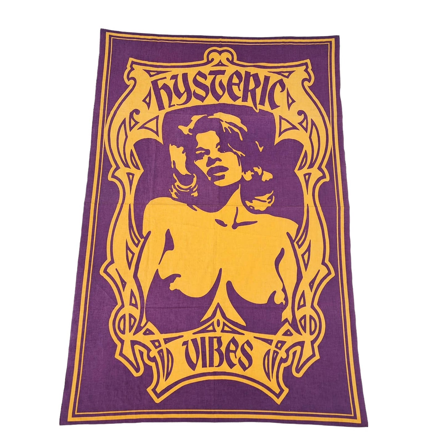 Hysteric Glamour Tapestry Vibes Purple Gold