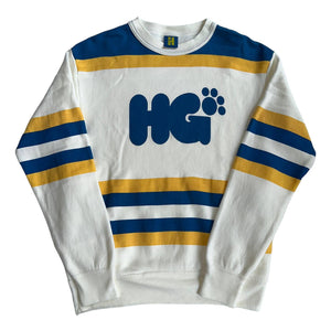 Hysteric Glamour Sweater Dog Paw NAVY WHITE Vintage