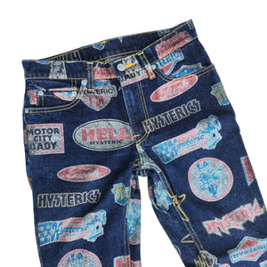S Hysteric Glamour Kinky Jeans Glitter Patches Denim Archive