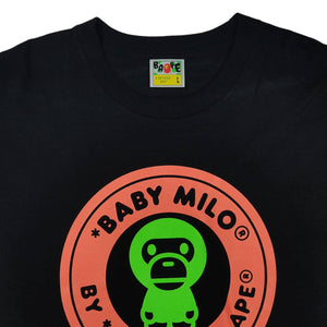 Bape Tee Baby Milo NEON BLACK Vintage