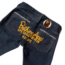 Load image into Gallery viewer, Bape Jeans ASNKA Big Head Patch Selvedge Denim Vintage
