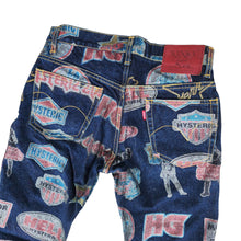 Load image into Gallery viewer, S Hysteric Glamour Kinky Jeans Glitter Patches Denim Archive