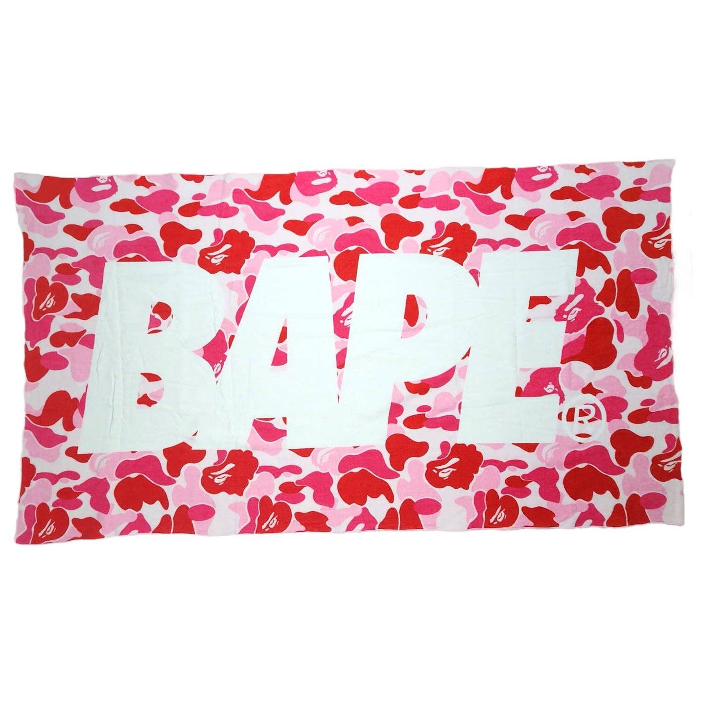 Bape Towel ABC Pink White Brand New