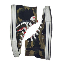Load image into Gallery viewer, Bape Ape Sta High CAMO GREEN SHARK RED Vintage