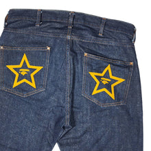 Load image into Gallery viewer, Bape Jeans Ape Star Face Embroidered  RAW DENIM Vintage
