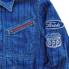 Load image into Gallery viewer, S Hysteric Glamour Jean Jacket Zip Up Quilted Liner Denim