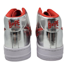 Load image into Gallery viewer, A Bathing Ape Bape Sta High Camo RED SILVER *SAMPLE PAIR* Brand New