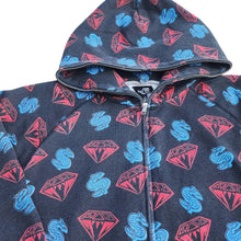 Load image into Gallery viewer, L Billionaire Boys Club Hoodie Full Zip Diamonds and Dollars BLACK