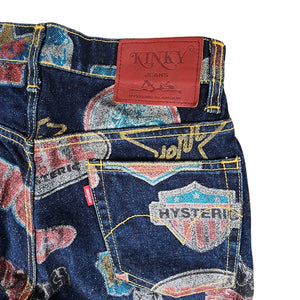 S Hysteric Glamour Kinky Jeans Glitter Patches Denim Archive