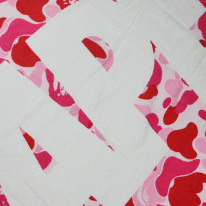 A Bathing Ape Bape Towel ABC PINK WHITE