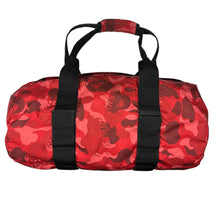 Load image into Gallery viewer, Bape Duffle Bag RED FIRE CAMO Vintage